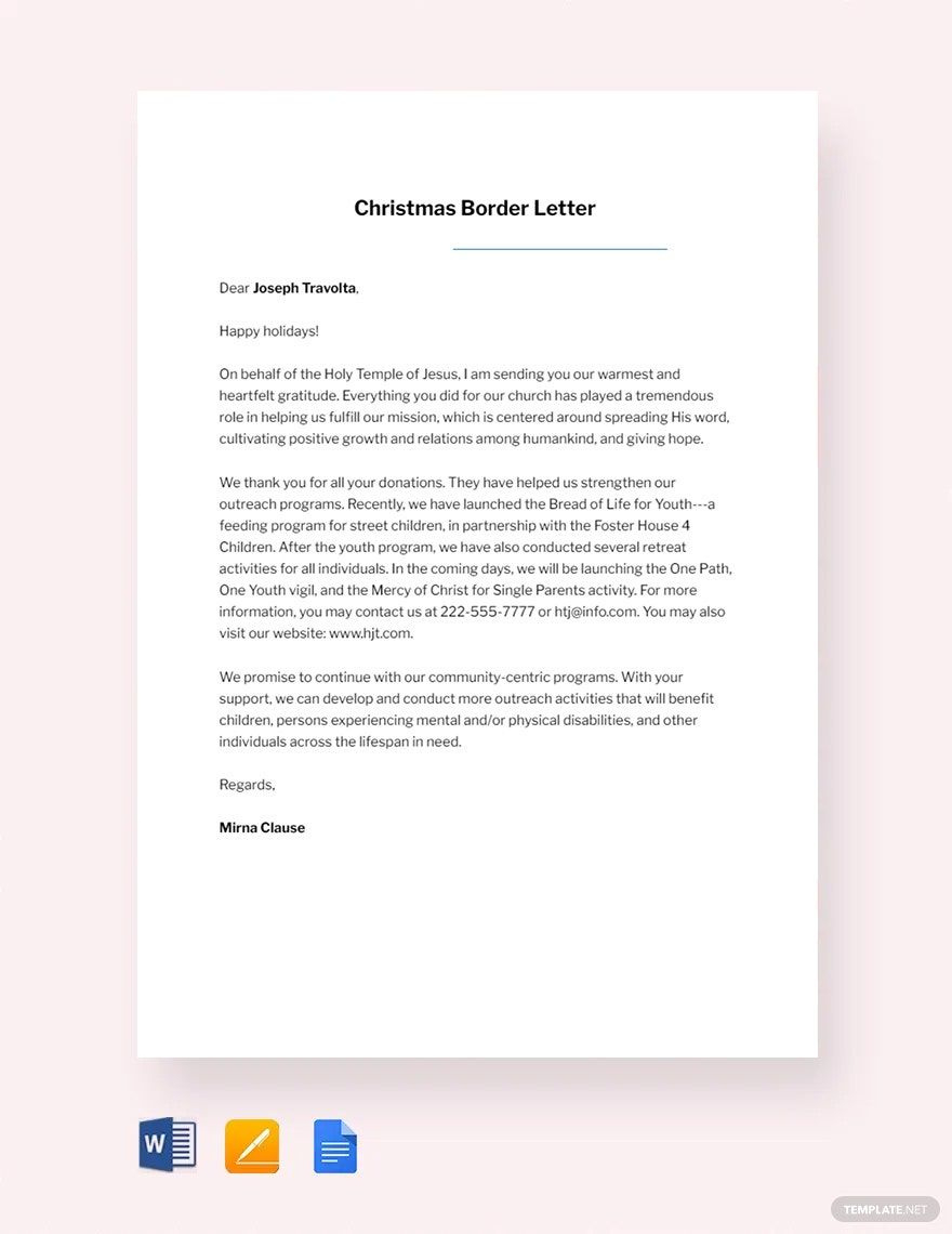 Editable Holiday Templates In Apple Pages To Download regarding Apple Pages Christmas Letter Template