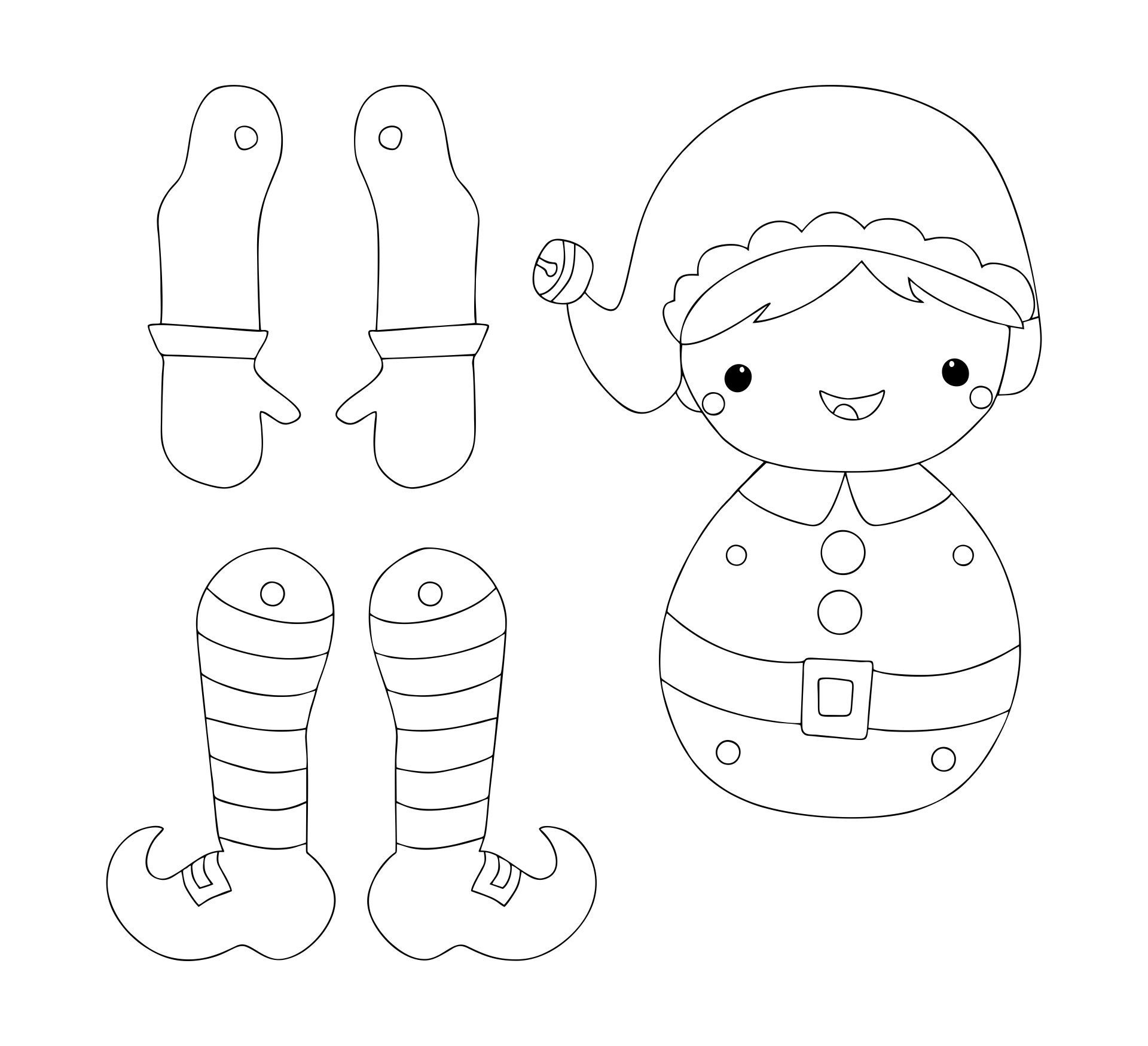 Elf Christmas Templates - 17 Free Pdf Printables | Printablee regarding Elf Puppet Printable