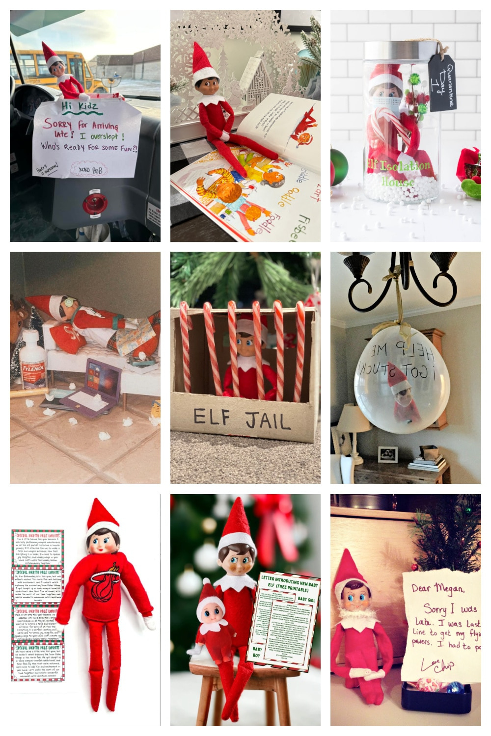 Elf Late Arrival Ideas (With Free Printable Letter) inside Elf on the Shelf Jail Printables