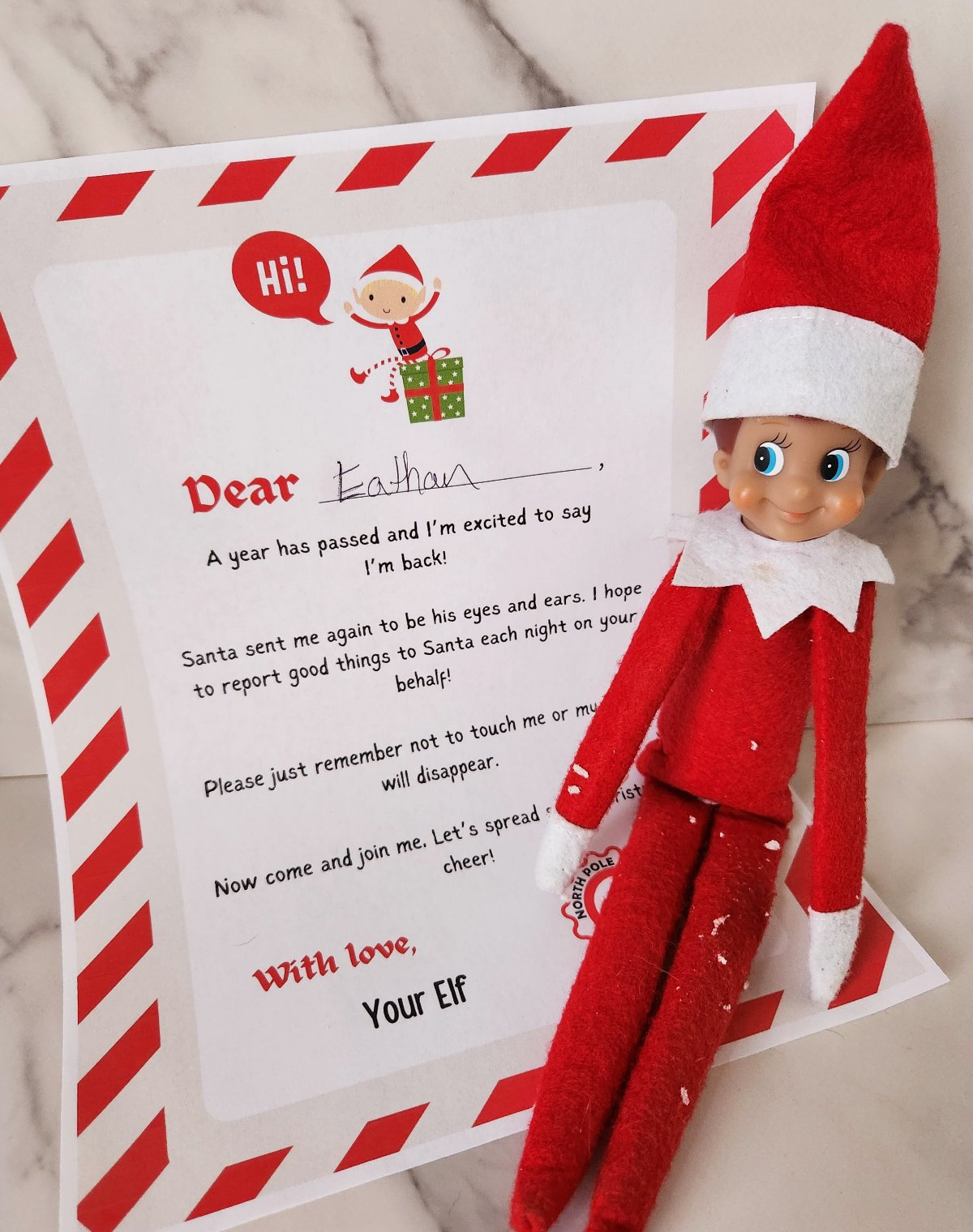 Elf On The Shelf I'M Back Free Printable (4 Versions!) - Leap Of throughout Printable Elf on the Shelf Arrival Letter