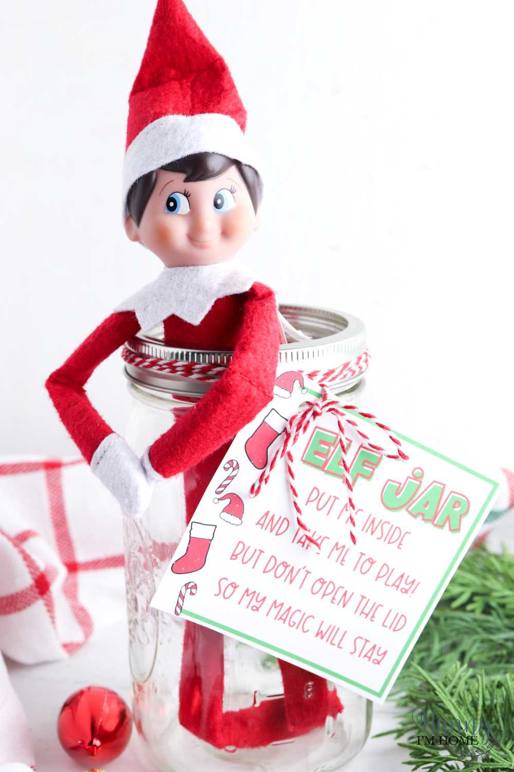 Elf On The Shelf Mason Jar With Printable Letter pertaining to Printable Elf on the Shelf in a Jar Letter