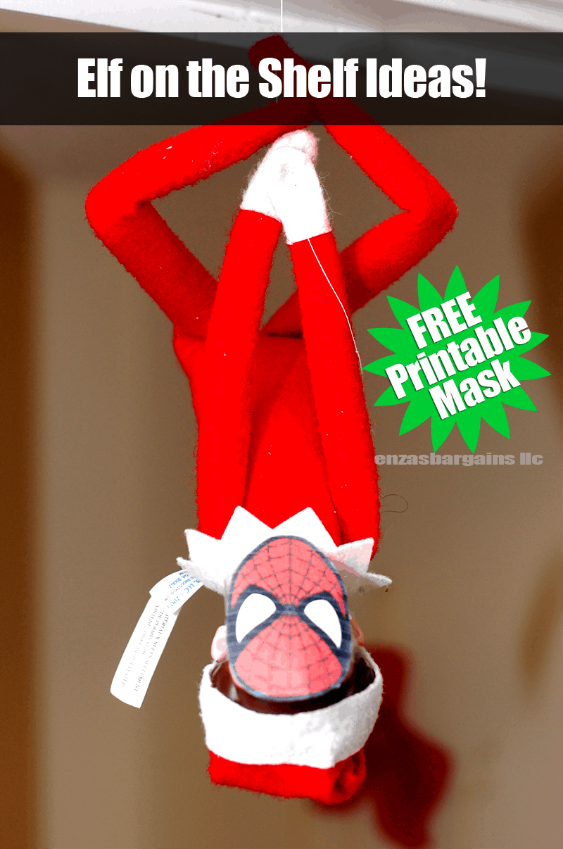 Elf On The Shelf Spider Man Mask: Free Printable Mask within Printable Mask For Elf on the Shelf