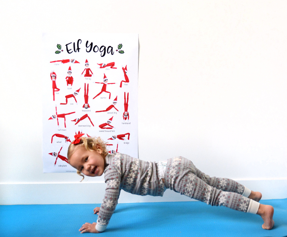 Elf On The Shelf Yoga Poster Printable - Amy Robison Blog for Elf on the Shelf Yoga Printable