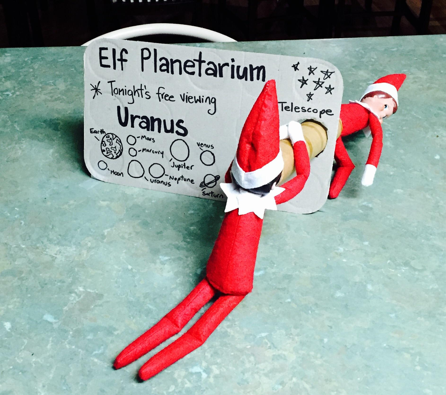 Elf Planetarium. Tonight'S Free Viewing Uranus : R/Elfontheshelf within Elf On The Shelf Uranus Printable