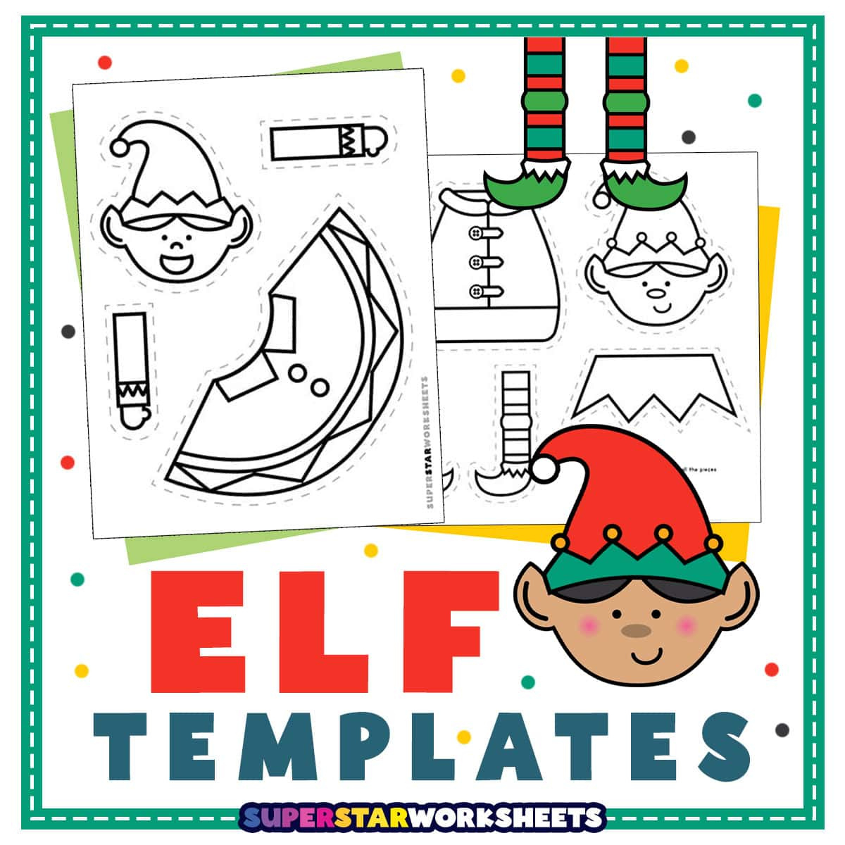 Elf Template - Superstar Worksheets regarding Elf On The Shelf Cut Out Printable