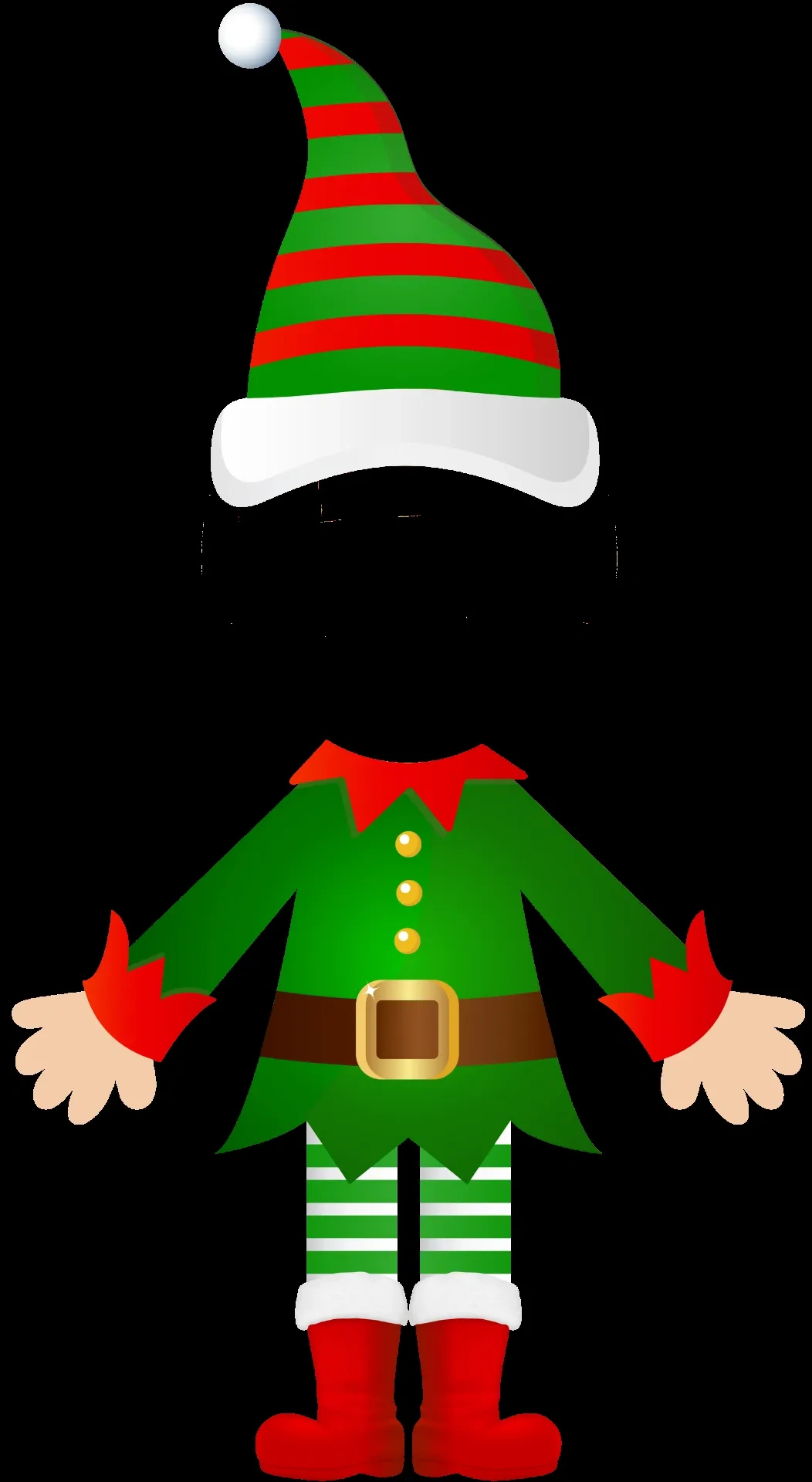 Elf Yourself Blank Photo Template (Online) — Kapwing in Elf Body Template Printable