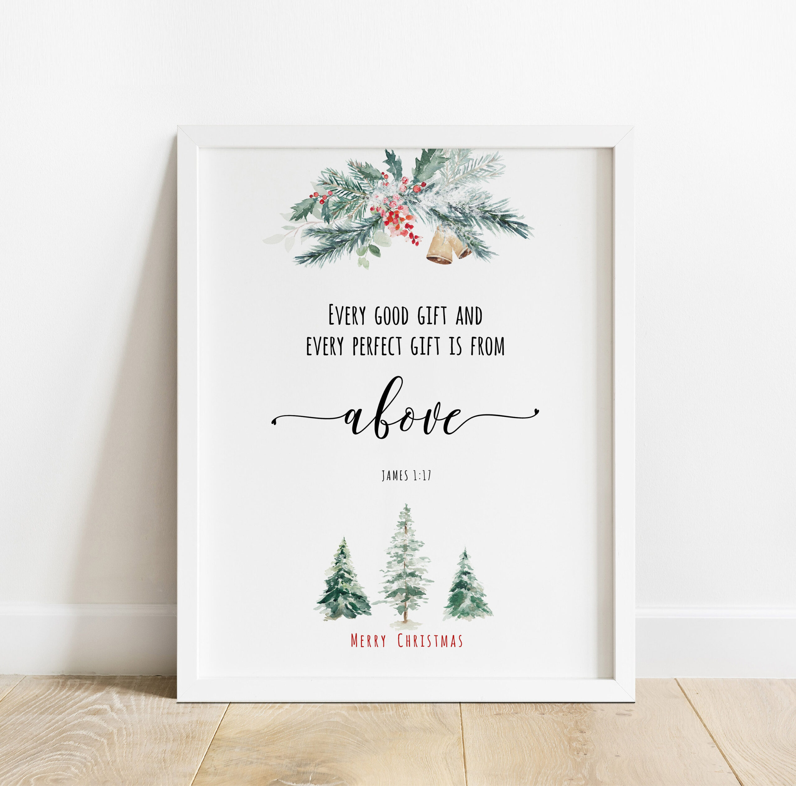 Every Good Gift Christmas Printables, Bible Verse Card Download within Printable Christmas Bible Verses