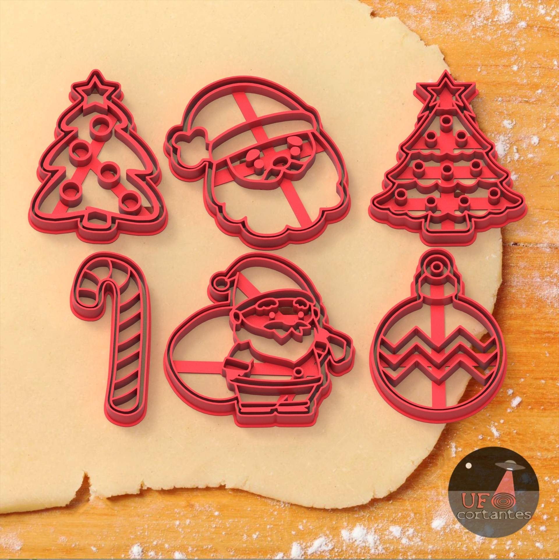 🎄 6 Christmas Cookie Cutters・ Stl File For ・Cults with Christmas Cookie Cutters Printable