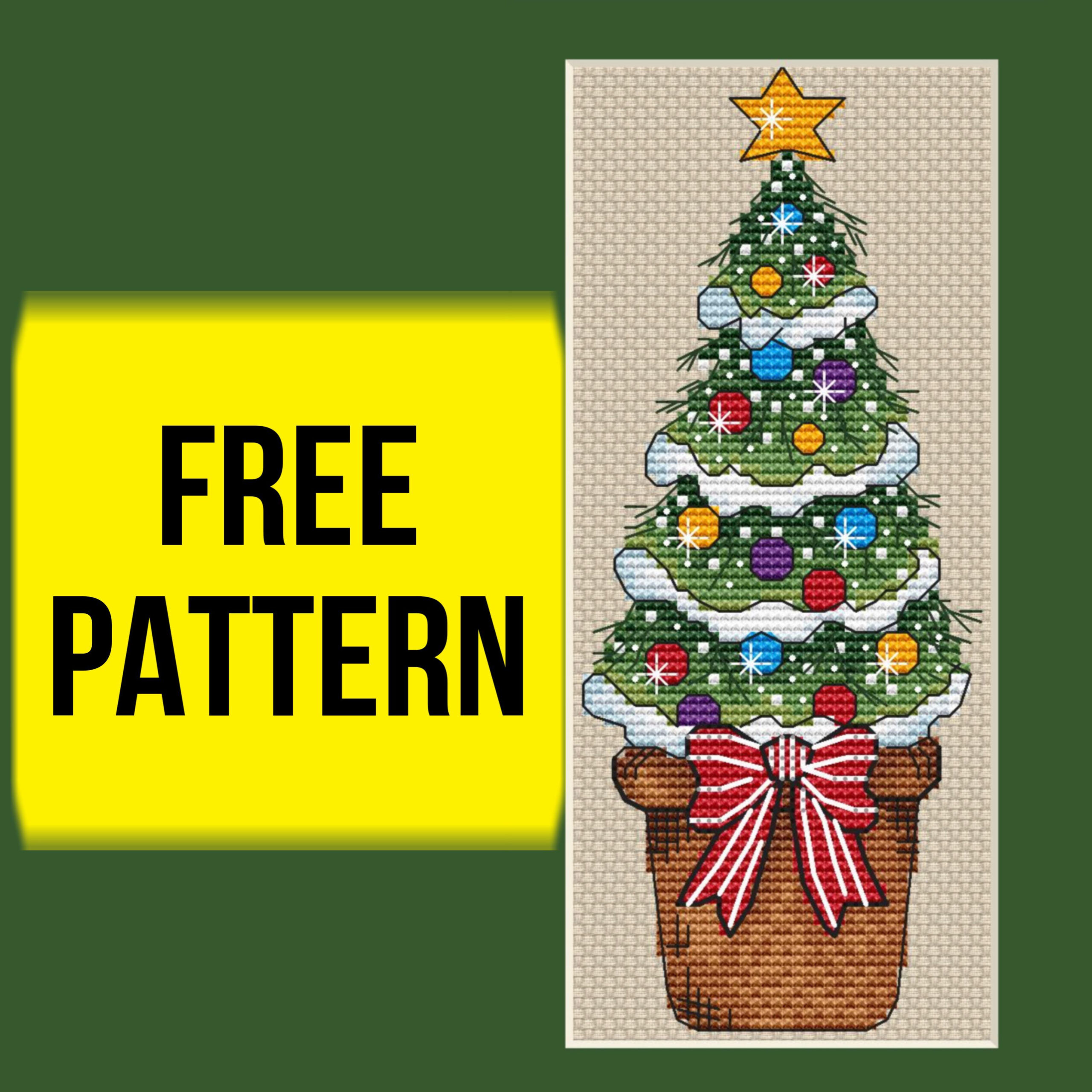 🎄 Christmas Tree - Free Cross Stitch Pattern Download : R intended for Printable Free Christmas Tree Cross Stitch Patterns