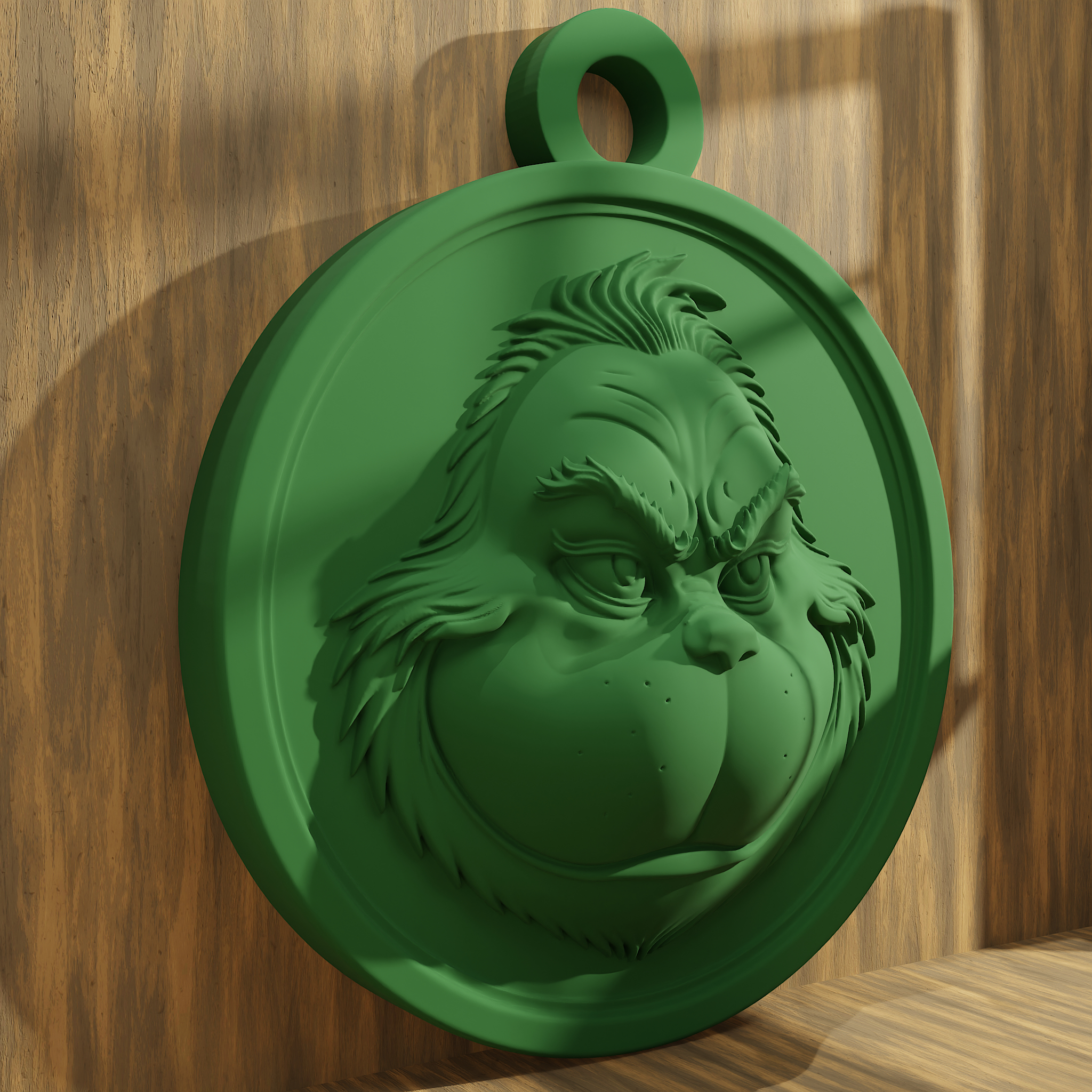 🗝️ Grinch Face Keychain | 3D Printable Stl・ Stl File For 3D throughout 3D Printable Grinch Face