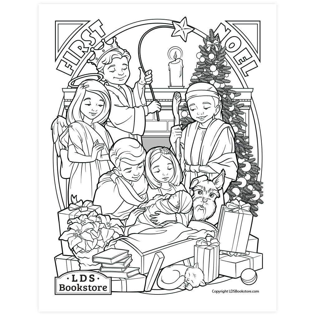 Family Nativity Coloring Page - Printable | Christmas Coloring Page with regard to Nativity Coloring Pages Printable