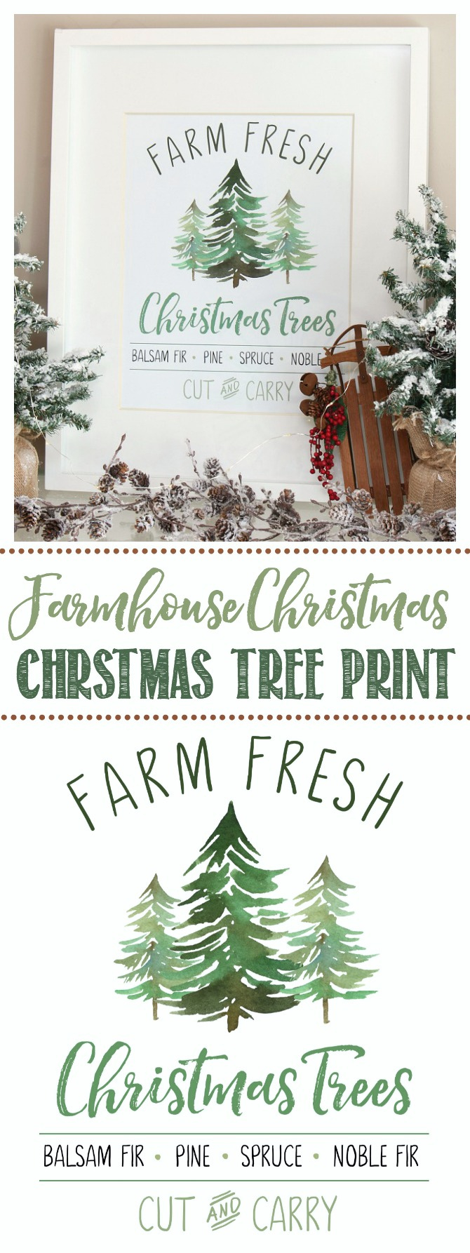 Farm Fresh Christmas Trees Free Christmas Printable - Clean And with regard to Farmhouse Christmas Printable