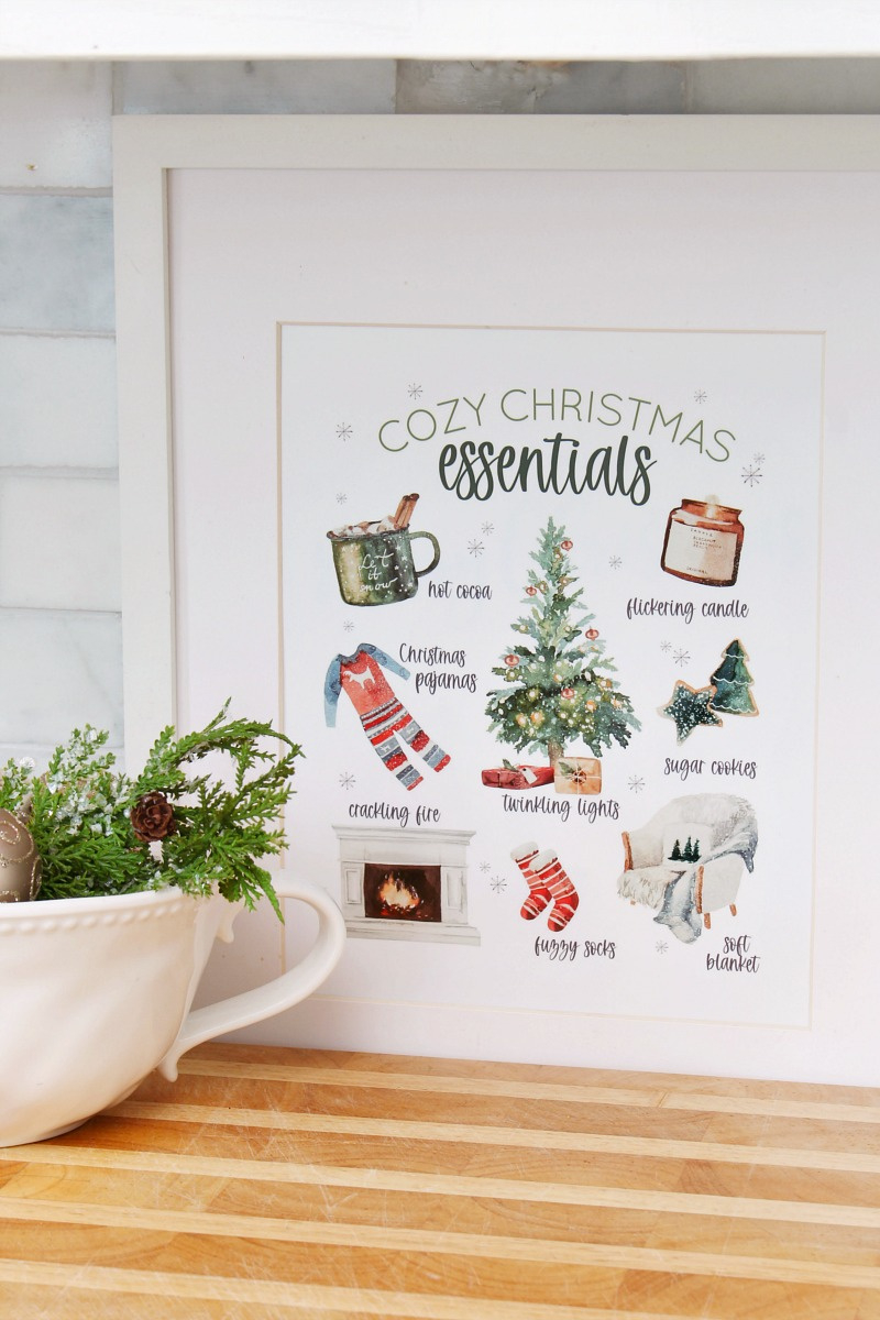 Favorite Free Christmas Printables - Clean And Scentsible throughout Christmas Kitchen Art Printable