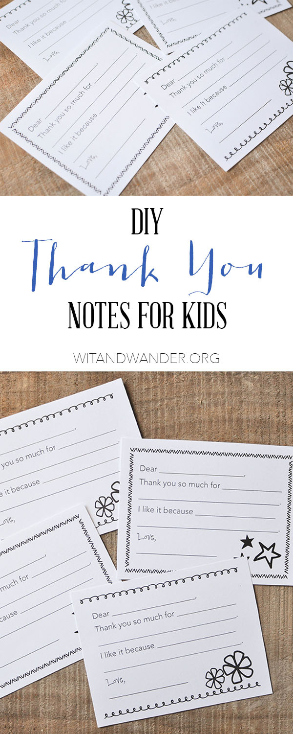 Fill-In-The-Blank Thank You Notes For Kids - Our Handcrafted Life with regard to Printable Greeting Cards Kids Thank You
