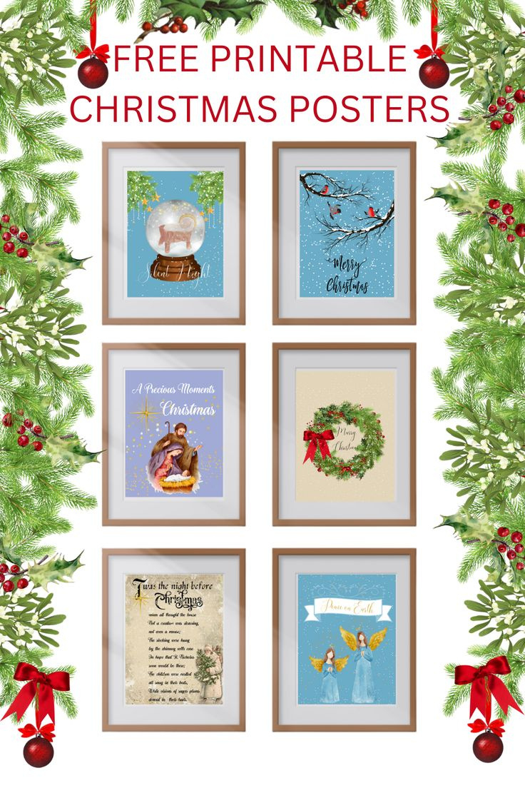 Free A3 Christmas Printable Posters intended for Christmas Posters Printable