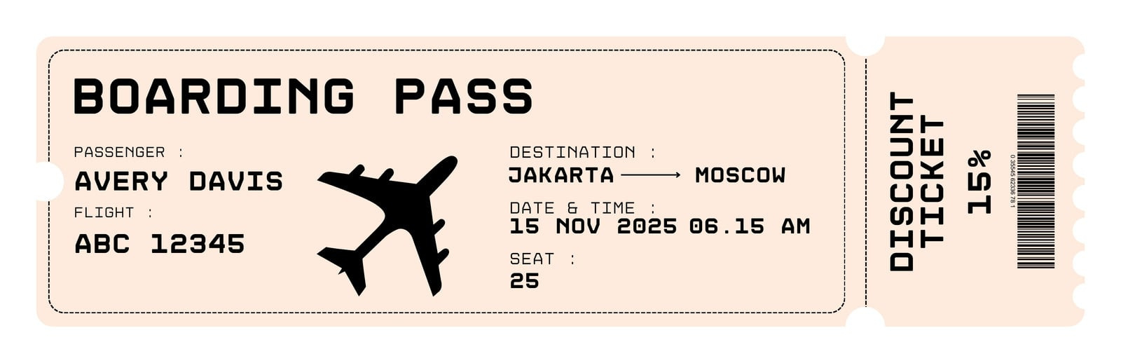 Free And Customizable Boarding Pass Templates with Free Printable Airline Ticket Template