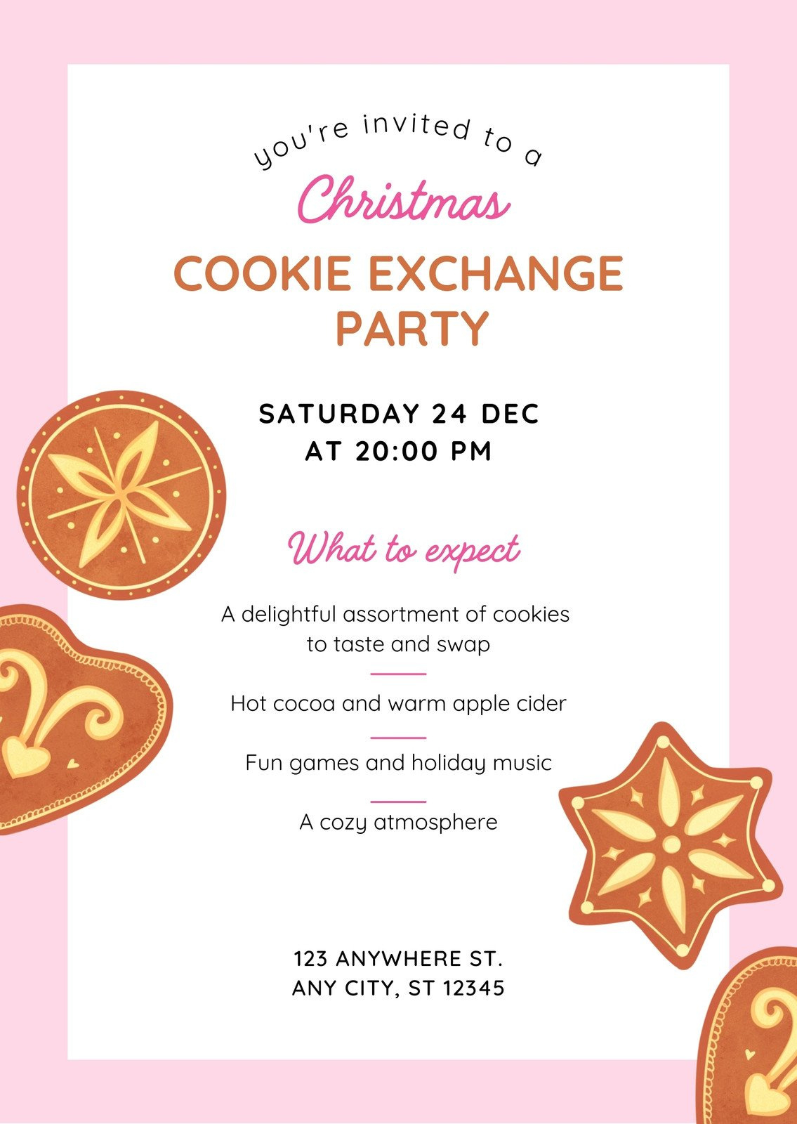 Free And Customizable Cookie Exchange Templates regarding Christmas Cookie Exchange Invitations Free Printable