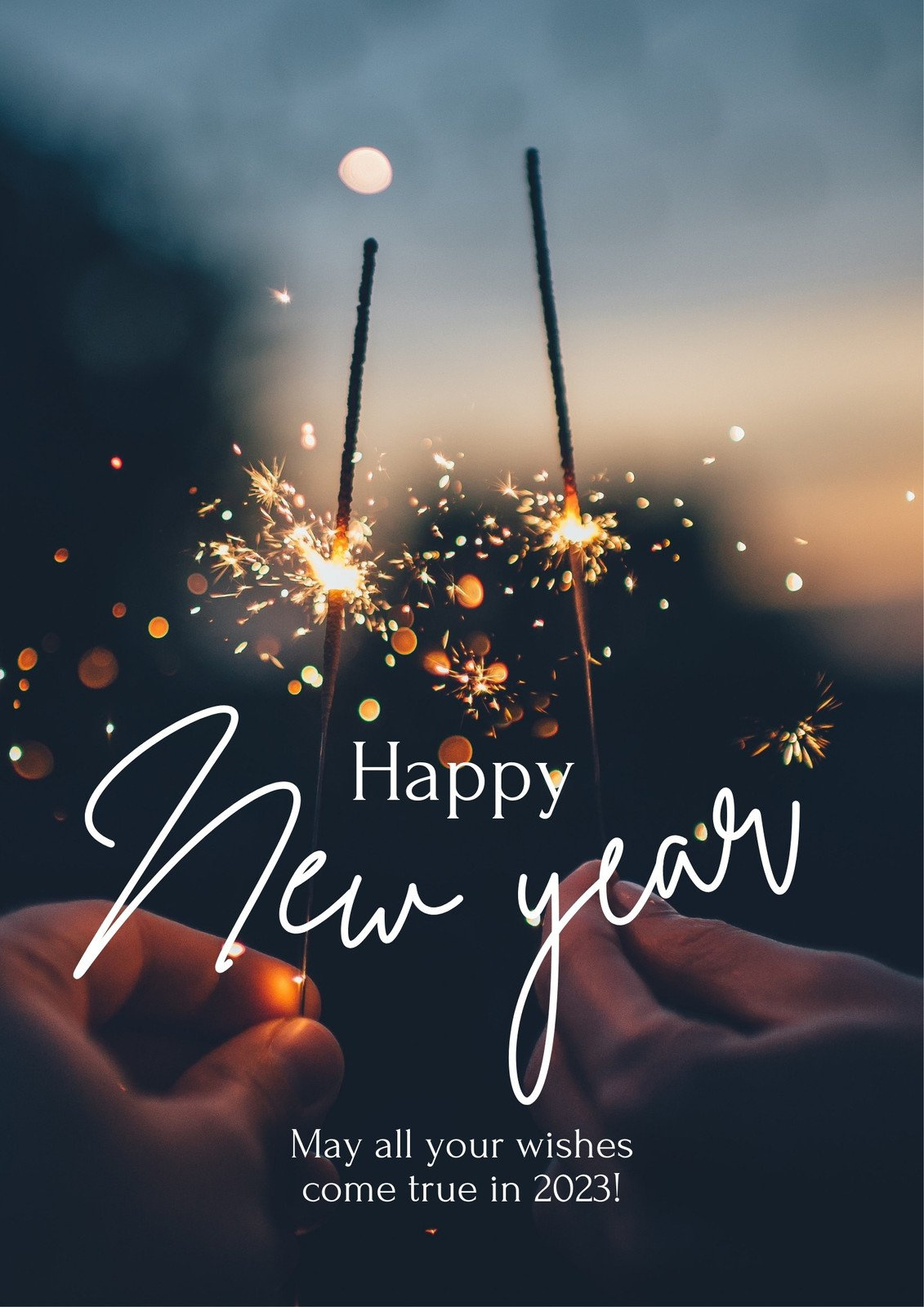 Free And Customizable New Year Wishes Templates within Happy New Year Printable Free Download
