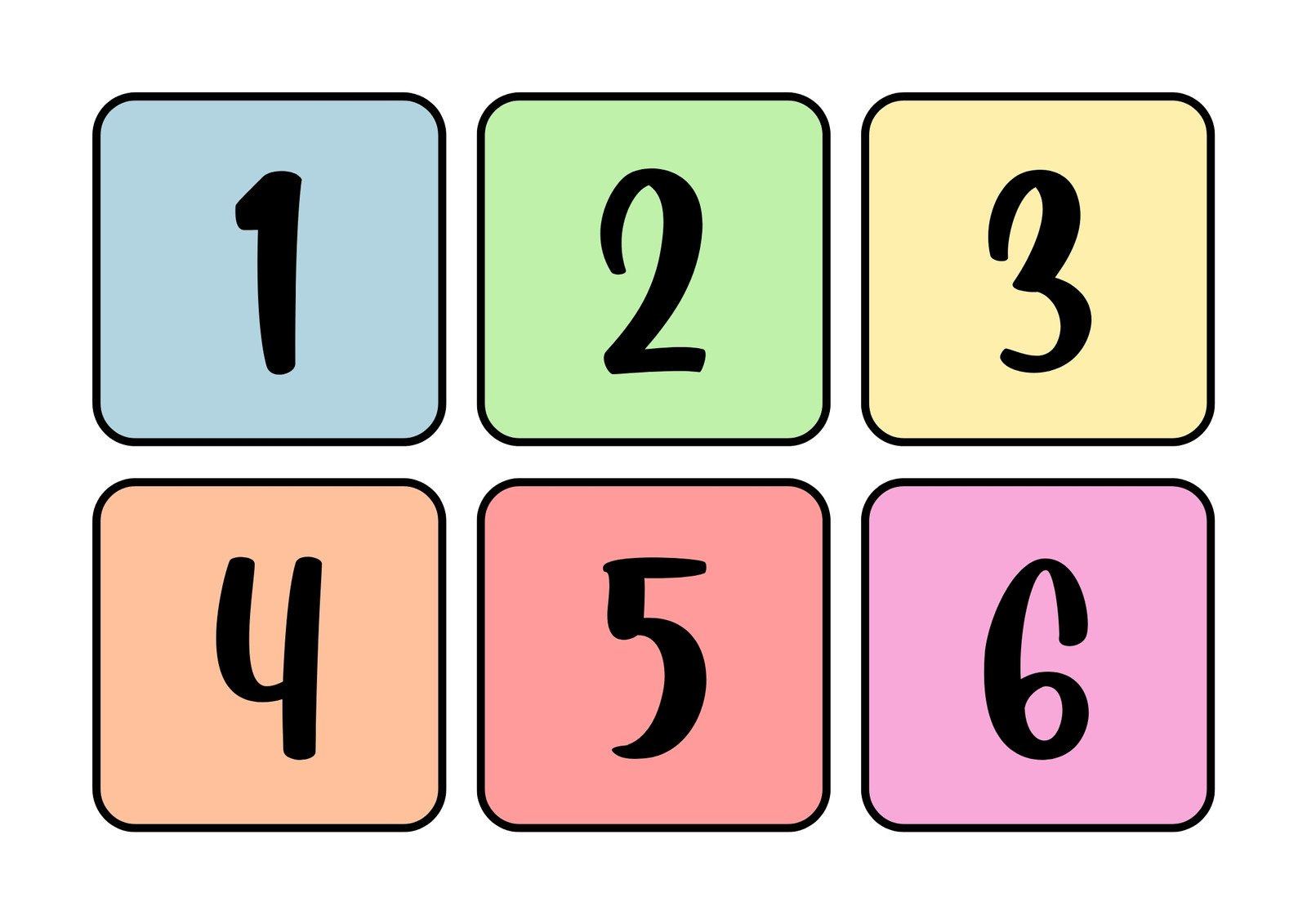 Free And Customizable Numbers Templates with regard to Downloadable Free Printable Table Numbers