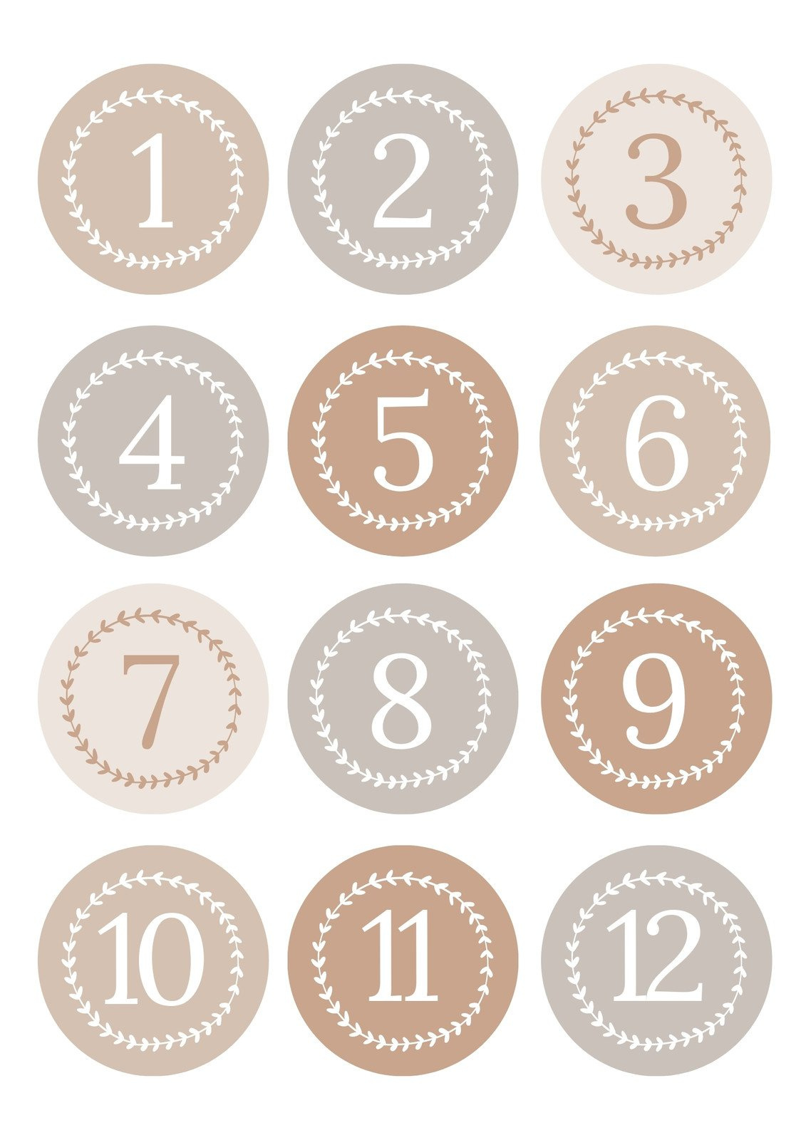 Free And Customizable Numbers Templates with regard to Downloadable Free Printable Table Numbers