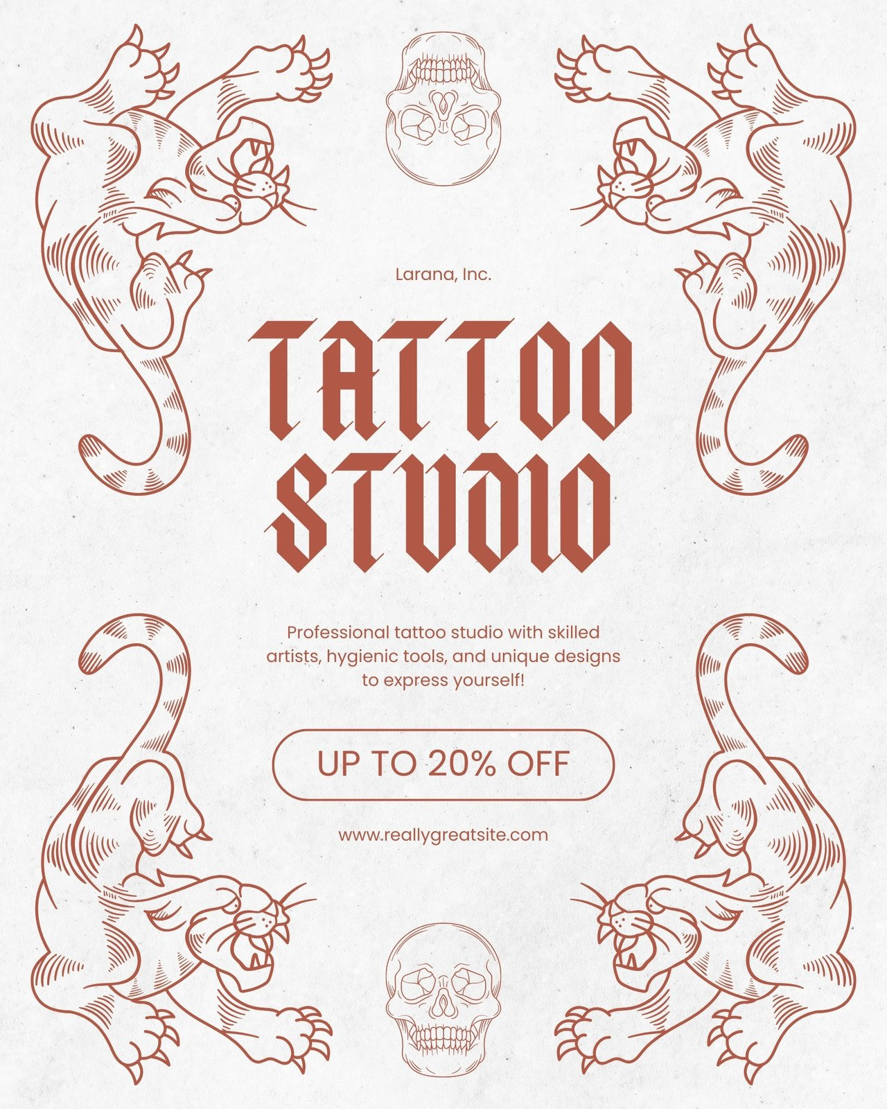 Free And Customizable Tattoo Templates | Canva regarding Free Printable Tattoo Flash