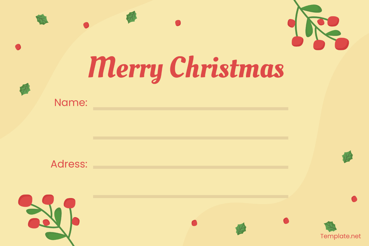 Free Blank Christmas Address Label Template To Edit Online with Printable Christmas Card Address Labels