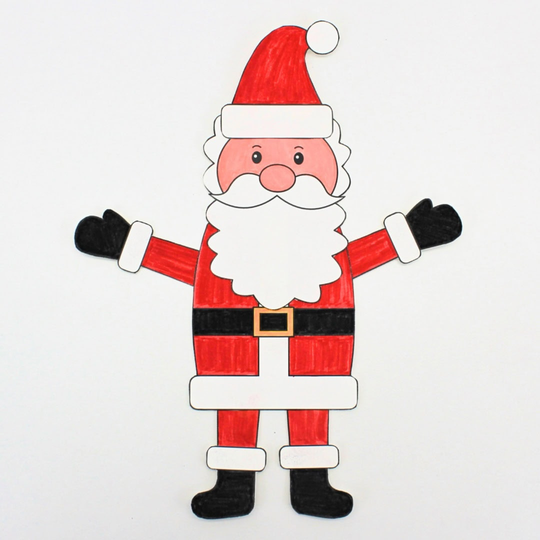 Free Build A Santa Printable - The Craft-At-Home Family with regard to Build Your Own Santa Printable