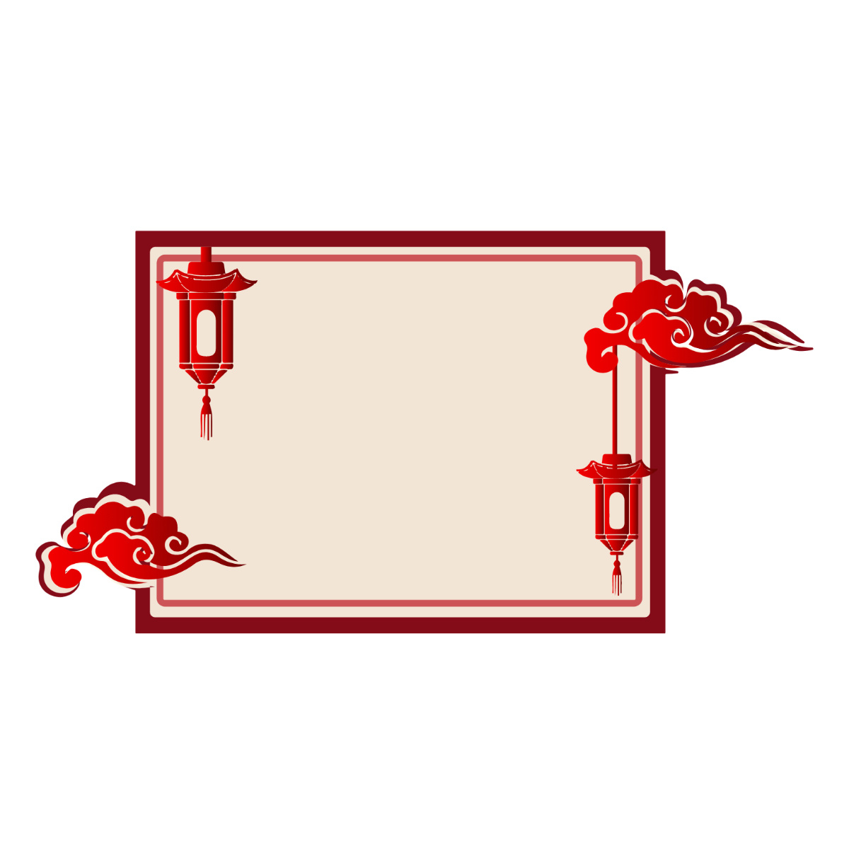 Free Chinese New Year Label Clipart Template To Edit Online with regard to Printable Chinese New Year Label