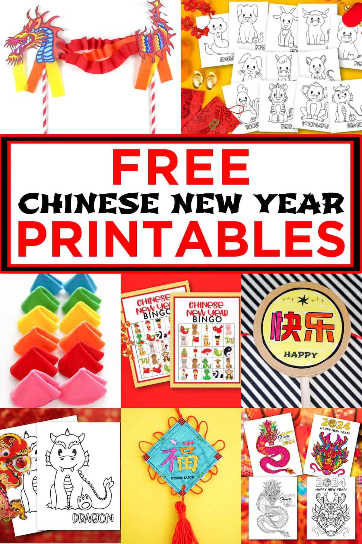 Free Chinese New Year Printables - Made With Happy pertaining to Chinese New Year Crafts Printable