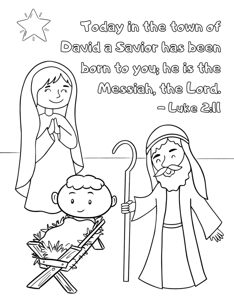 Free Christian Christmas Coloring Pages - Out Upon The Waters throughout Christian Christmas Printable Activities