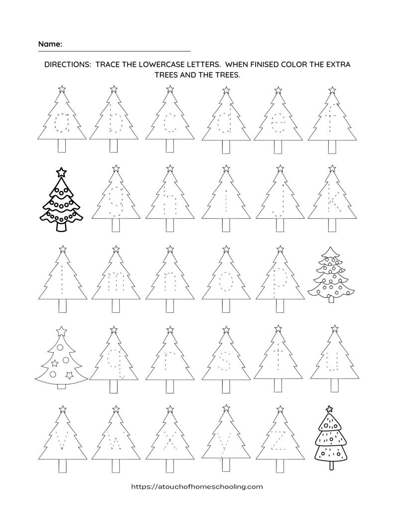 Free Christmas Alphabet Printable Worksheets For Preschool inside Christmas Alphabet Worksheets Printable