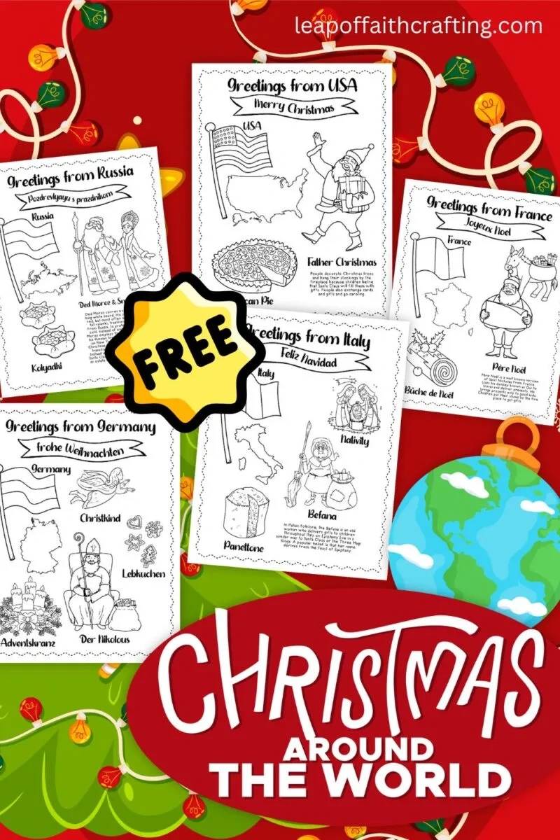 Free Christmas Around The World Worksheets (20 Pages!) - Leap Of regarding Christmas Around The World Printable Free