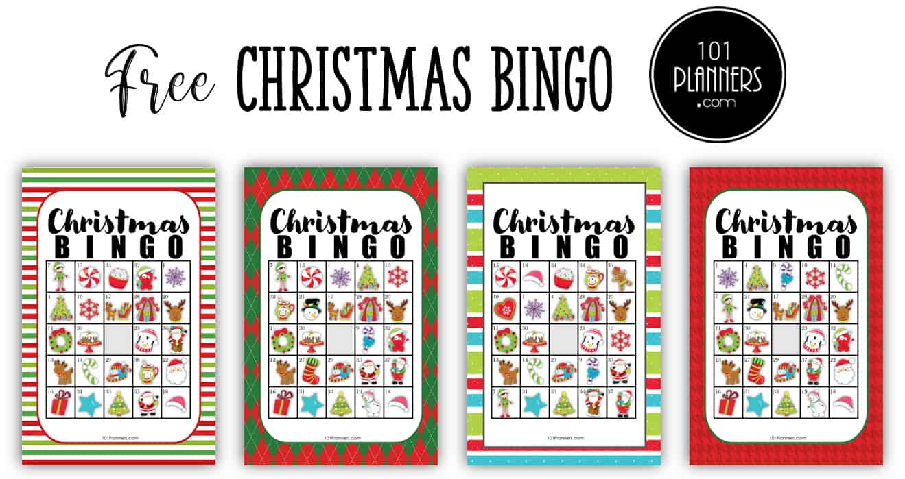 Free Christmas Bingo Printable in Christmas Bingo Card Printable with Numbers