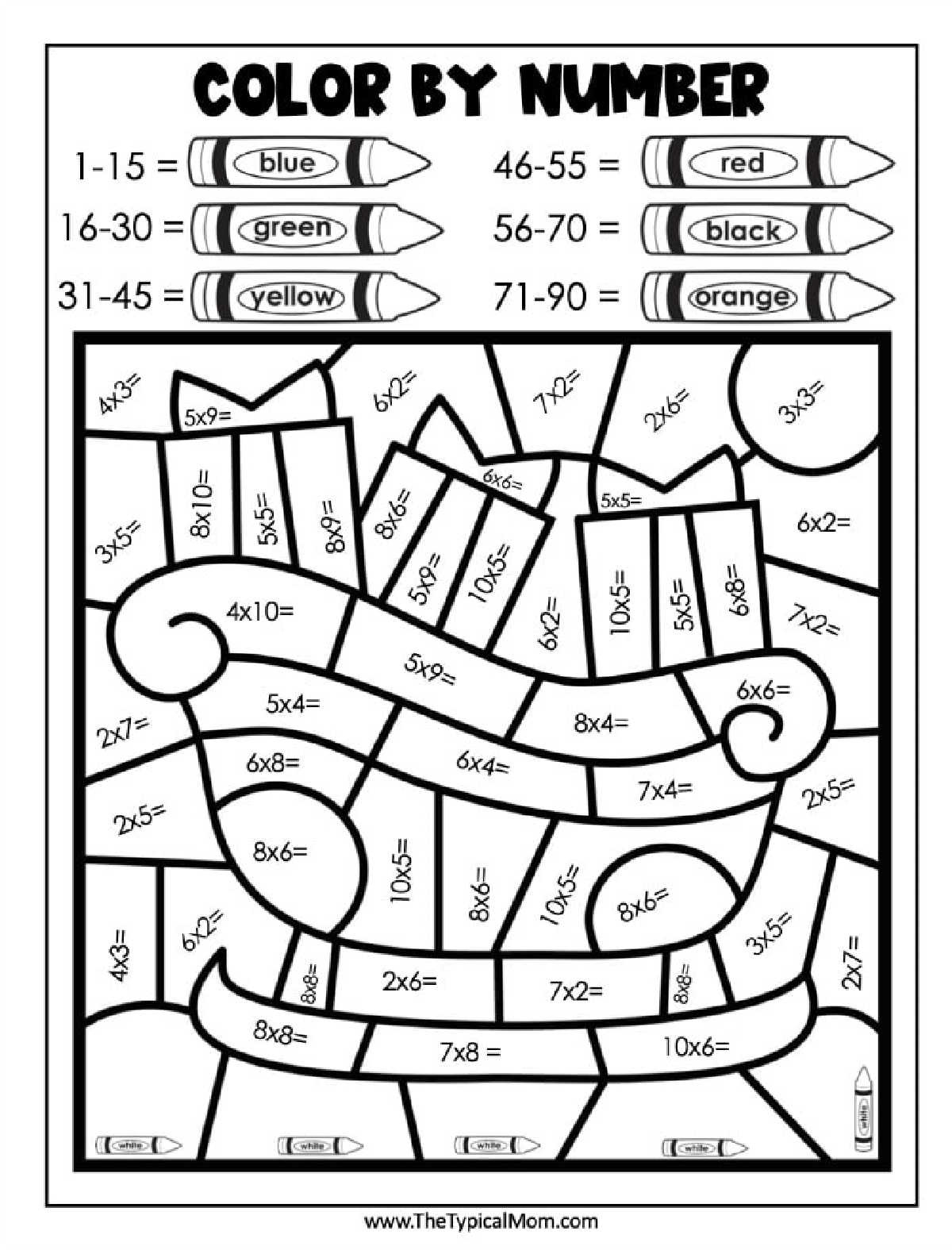 Free Christmas Colornumber (Pdf Printables) throughout Christmas Coloring Math Worksheets