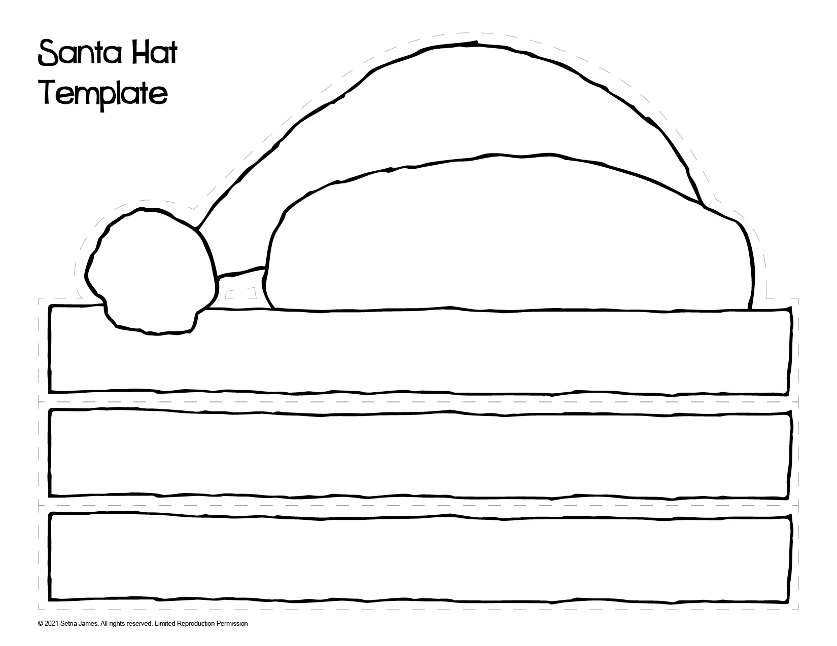 Free Christmas Craft Character Headwear Template | Printable Craft with Free Printable Christmas Hat Template