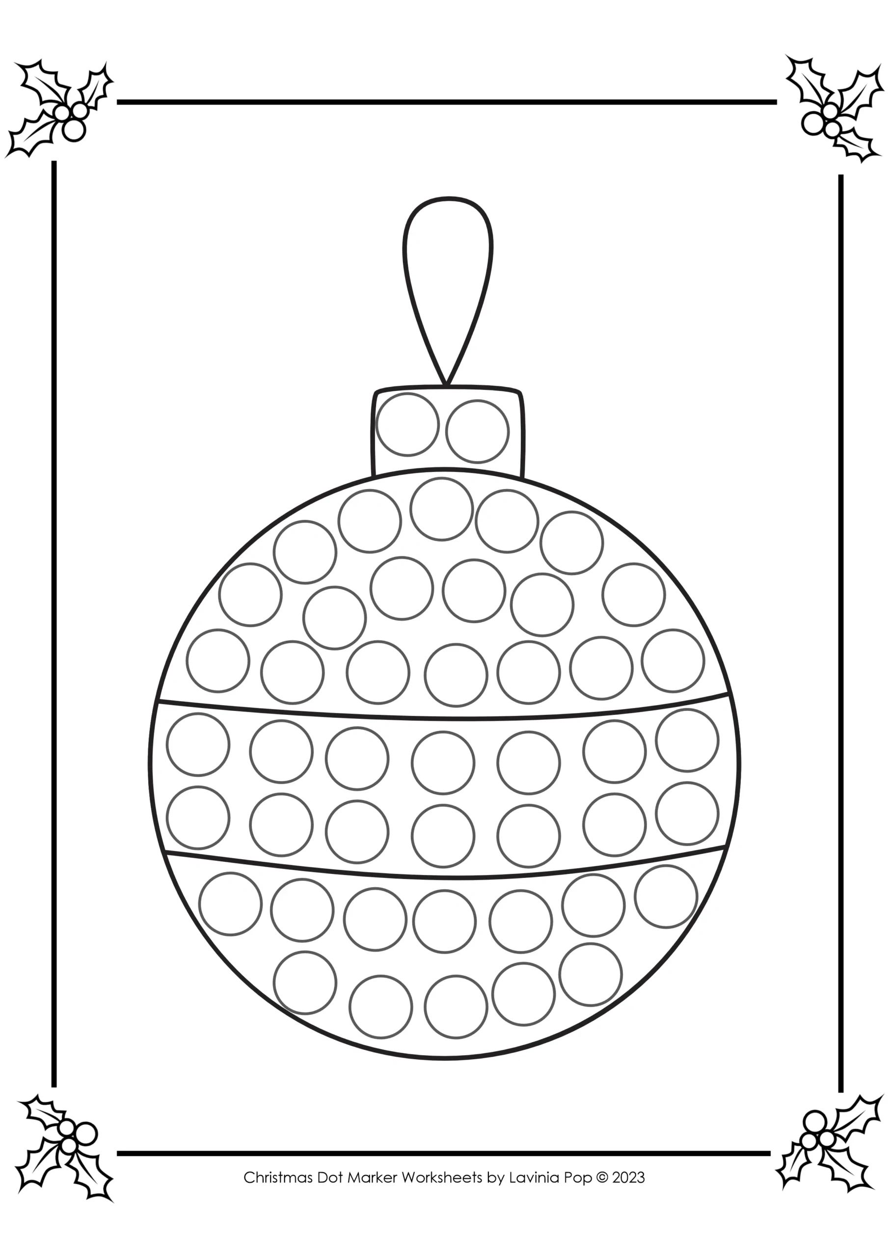 Free Christmas Dot Marker Fine Motor Pages | Do-A-Dot throughout Do a Dot Printable Christmas