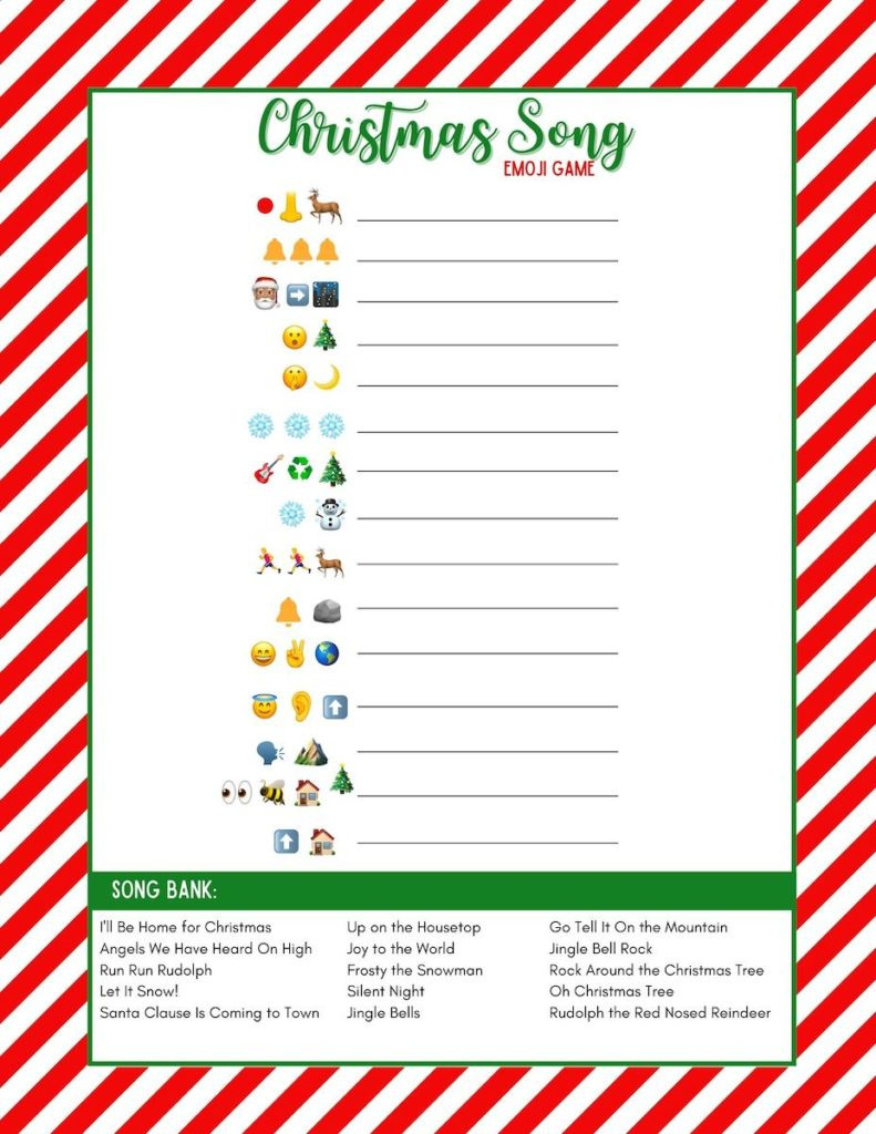 Free Christmas Emoji Game With Answers! (Free Printable) - Originalmom with Christmas Emoji Game Answers Printable