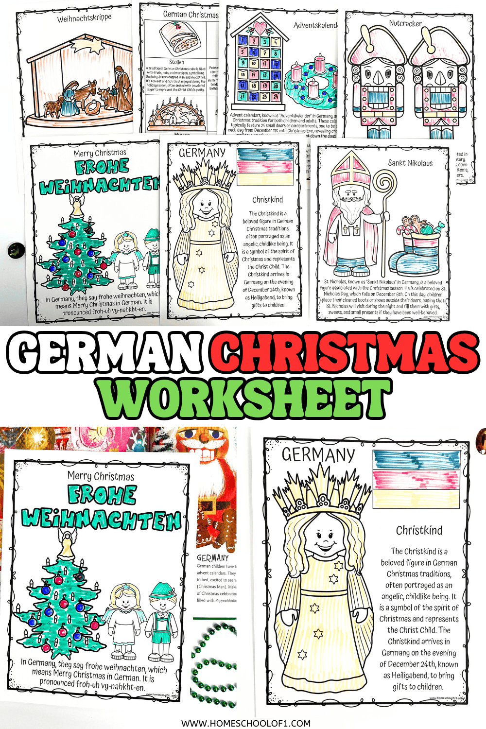 Free Christmas In Germany Worksheet intended for Christmas In Germany Printable