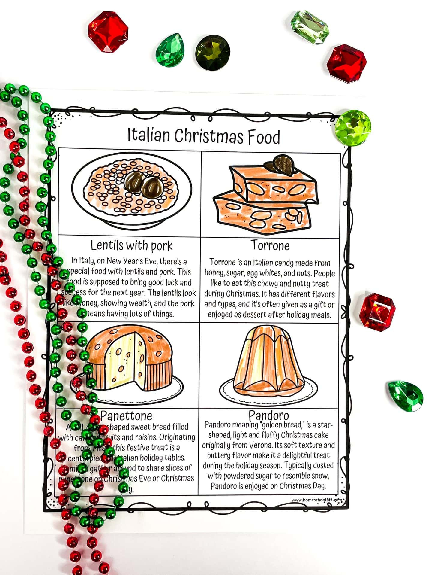 Free Christmas In Italy Worksheets in Christmas In Italy Worksheets