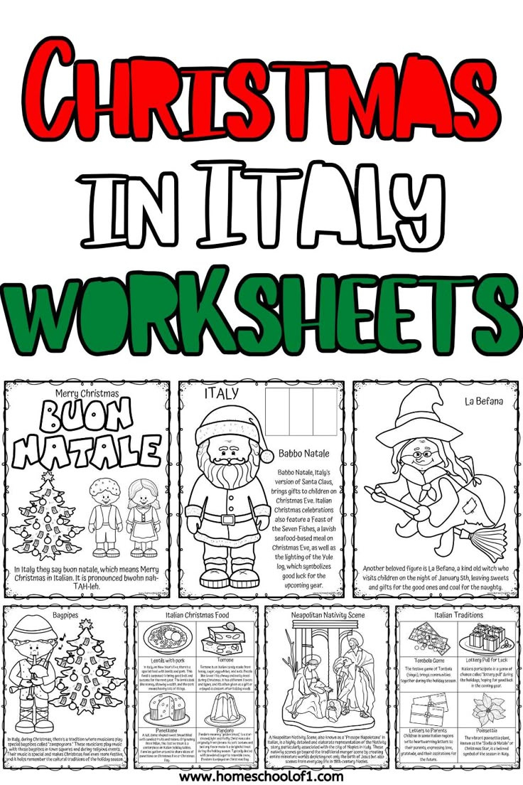 Free Christmas In Italy Worksheets with regard to Christmas in Italy Worksheets