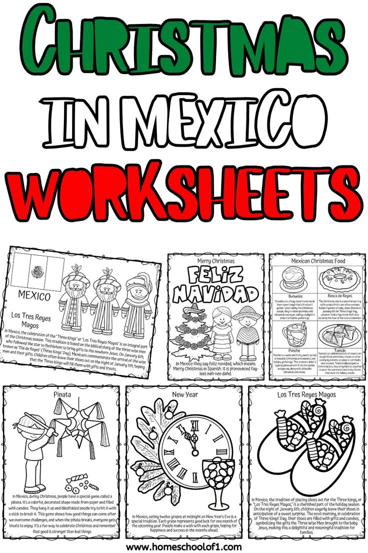 Free Christmas In Mexico Worksheet with Christmas in Mexico Worksheets
