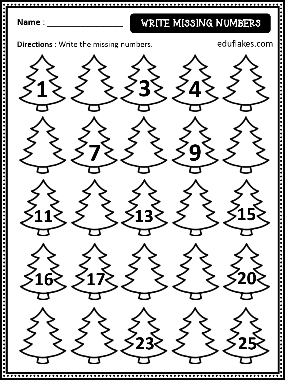 Free Christmas Math Worksheets For Kindergarten - Eduflakes pertaining to Christmas Missing Number Worksheets