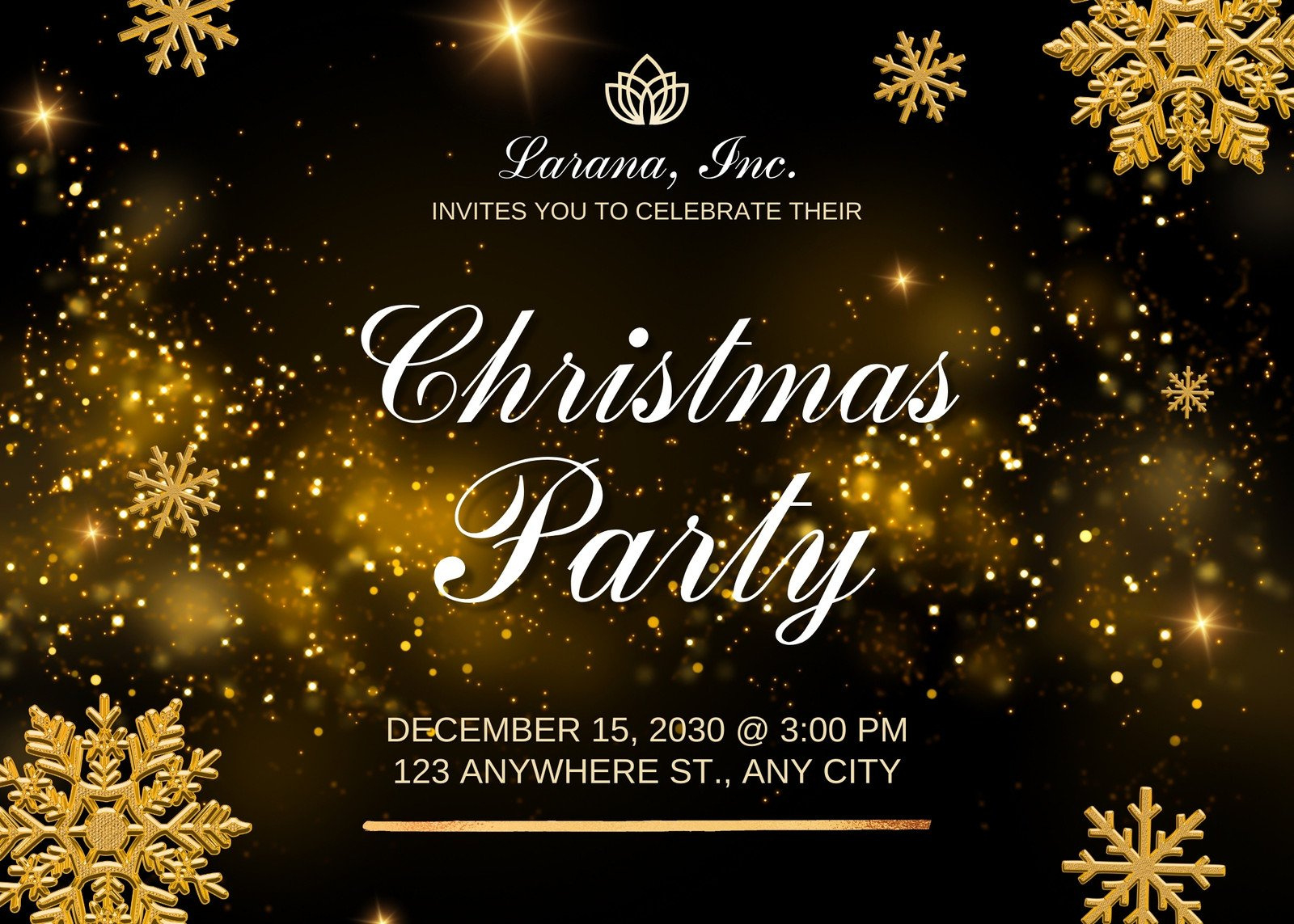 Free Christmas Party Virtual Invitation Templates | Canva intended for Christmas Lunch Invitation Free Template