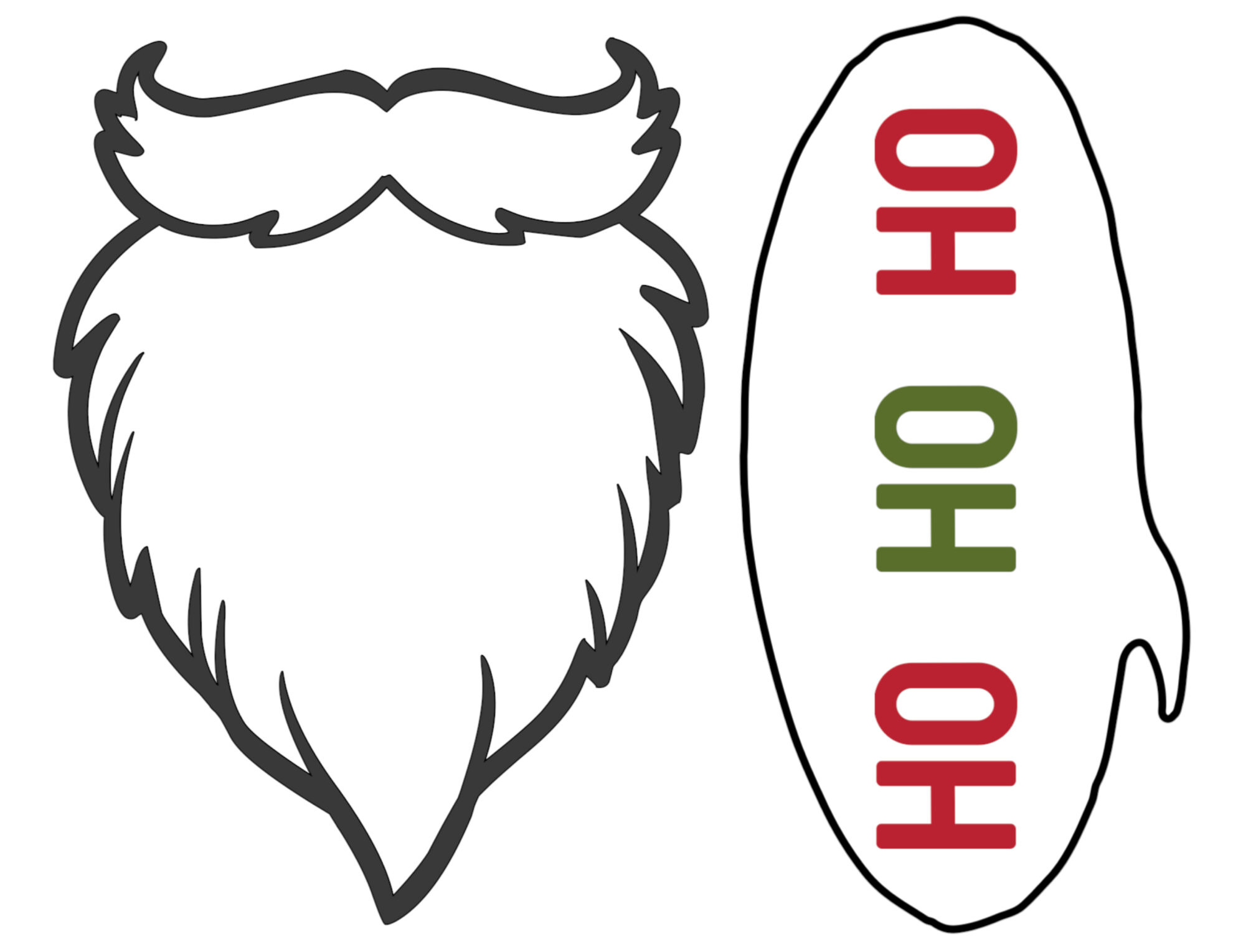 Free Christmas Photo Booth Props Printable - Paper Trail Design within Christmas Photo Booth Props Printable