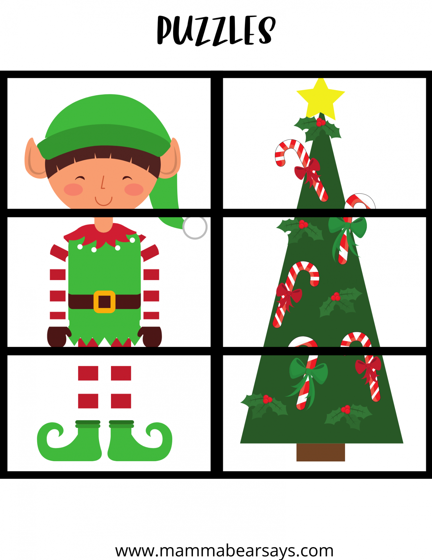 Free Christmas Printables For Preschoolers - Mamma Bear Says in Christmas Free Printable Preschool