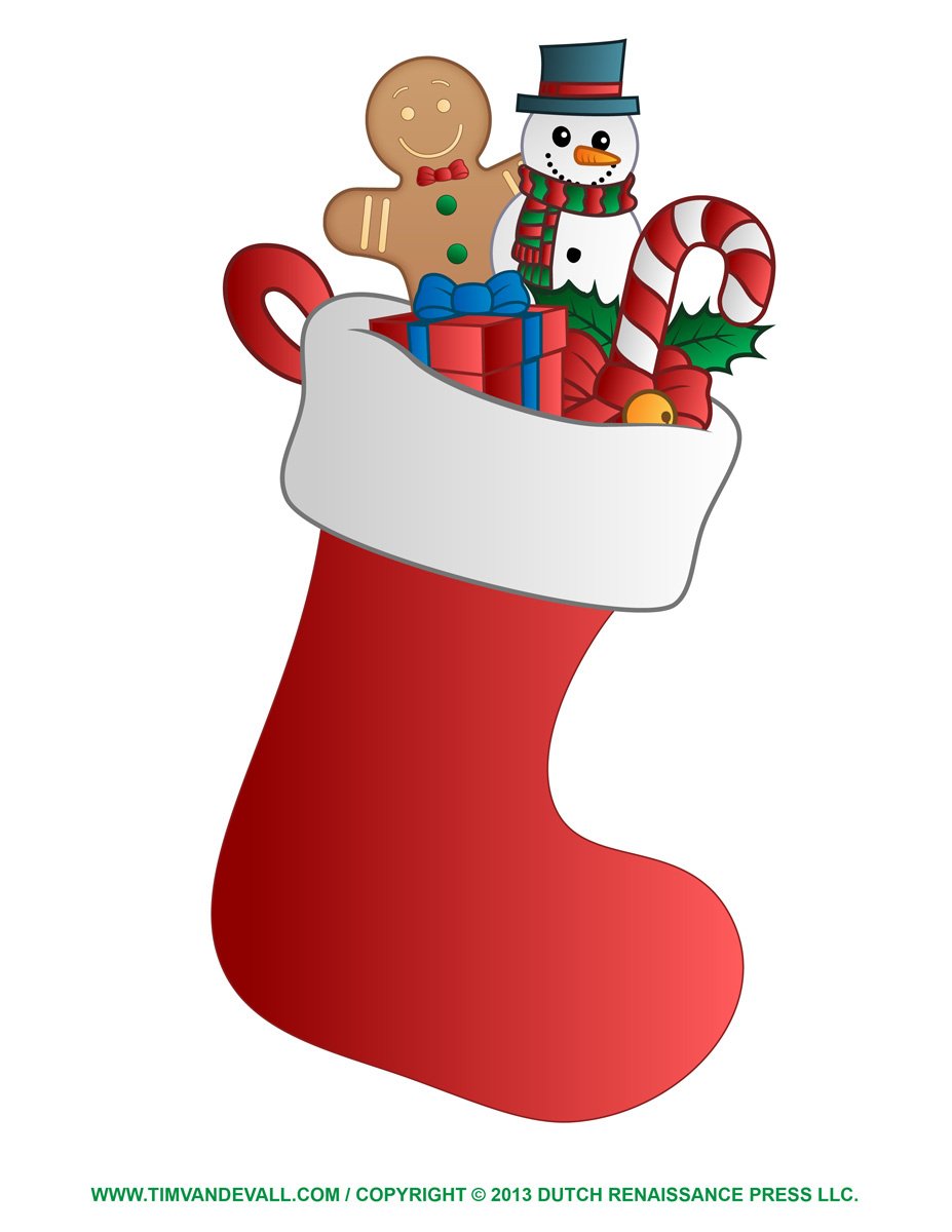 Free Christmas Stocking Template, Clip Art &amp;amp; Decorations inside Printable Images of Christmas Stockings