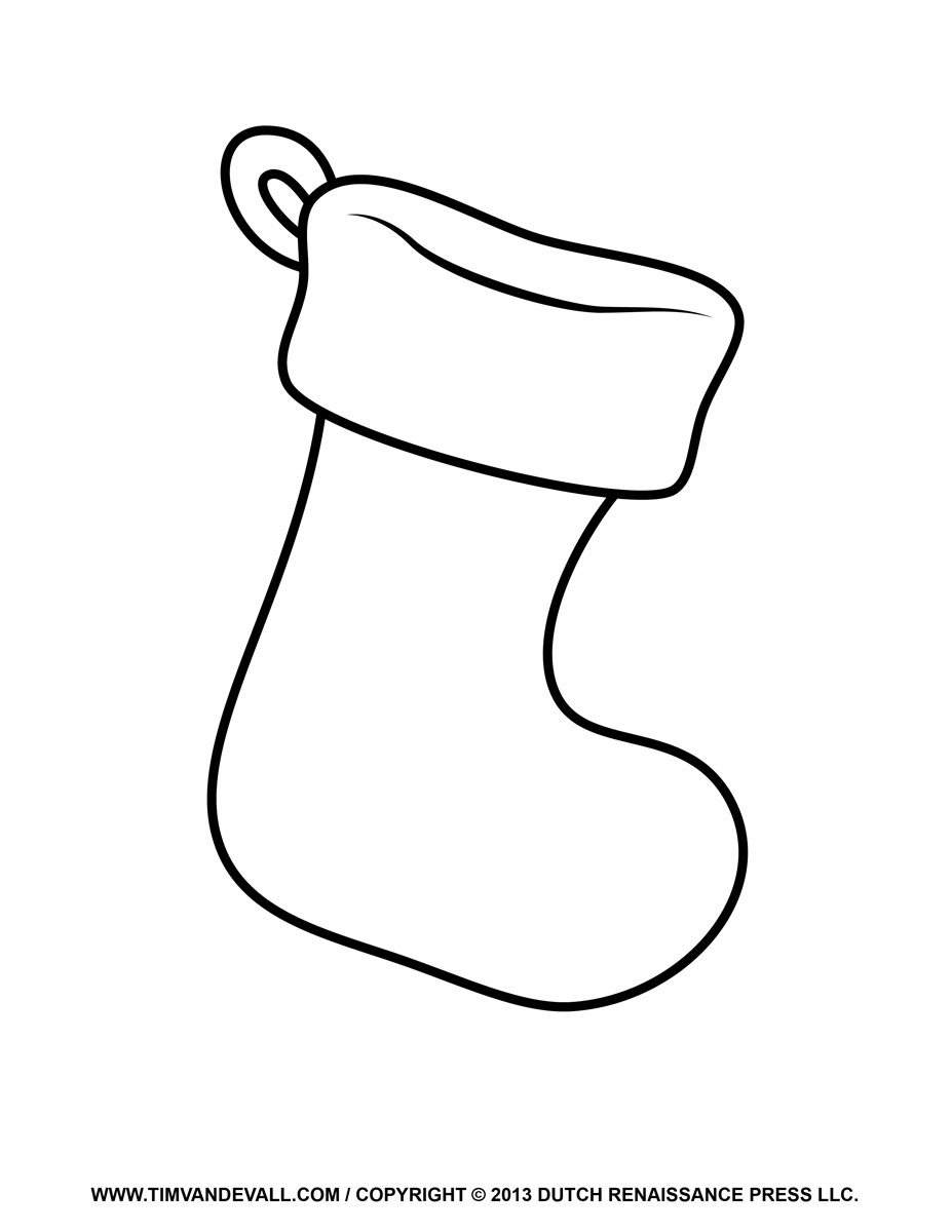 Free Christmas Stocking Template, Clip Art &amp;amp; Decorations within Printable Picture Of A Christmas Stocking