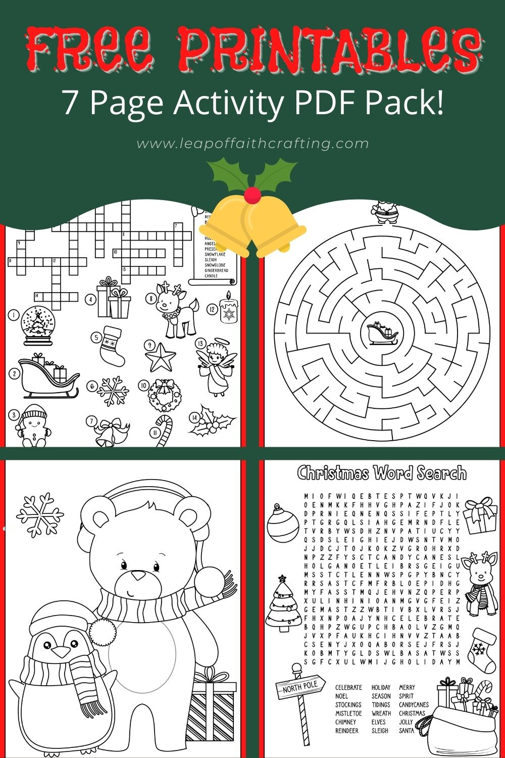 Free Christmas Worksheets: Coloring Sheets, Word Search & More with Printable Christmas Worksheets For Adults