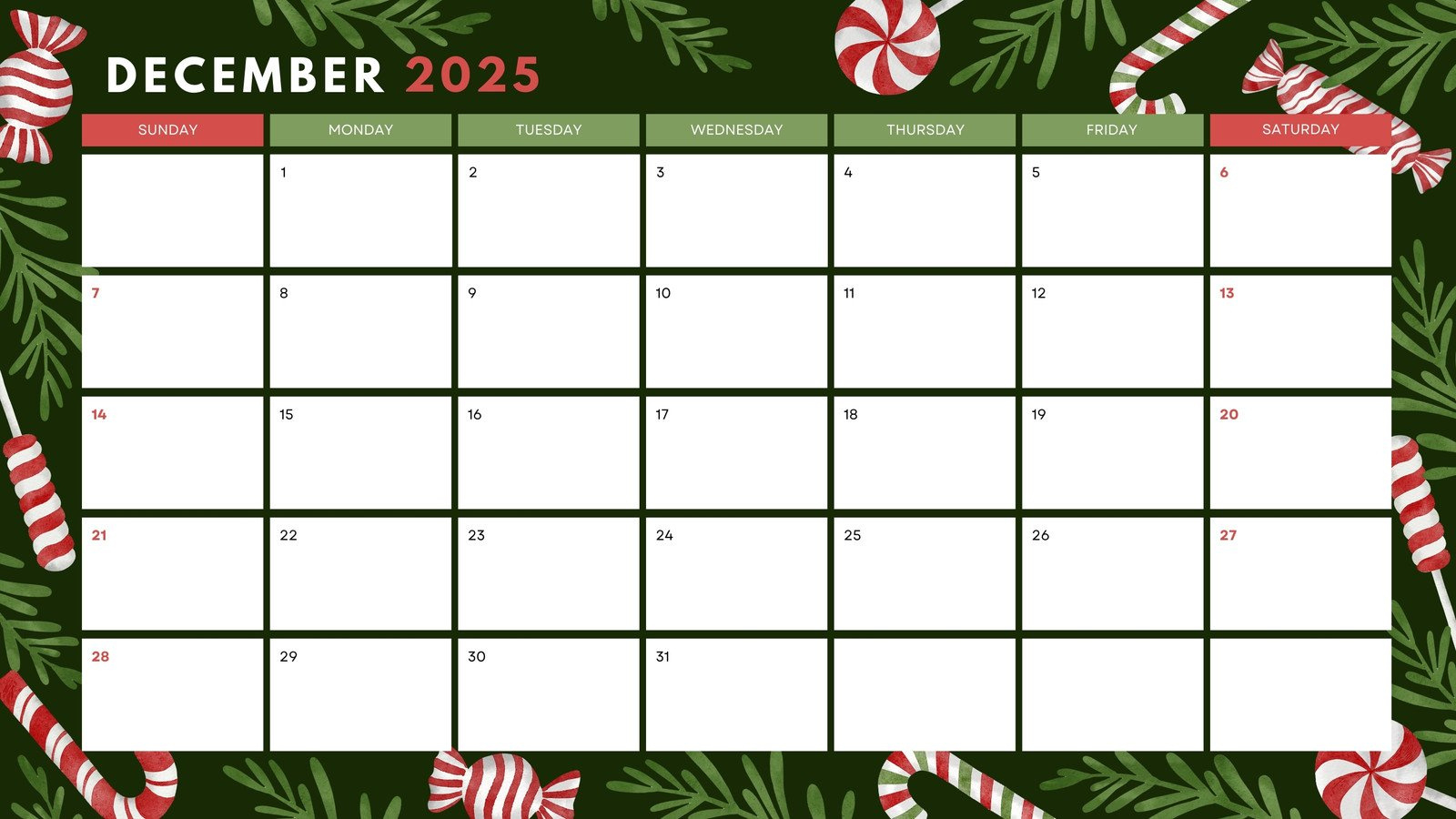 Free Custom Printable Christmas Calendar Templates | Canva with regard to Printable December Christmas Calendar