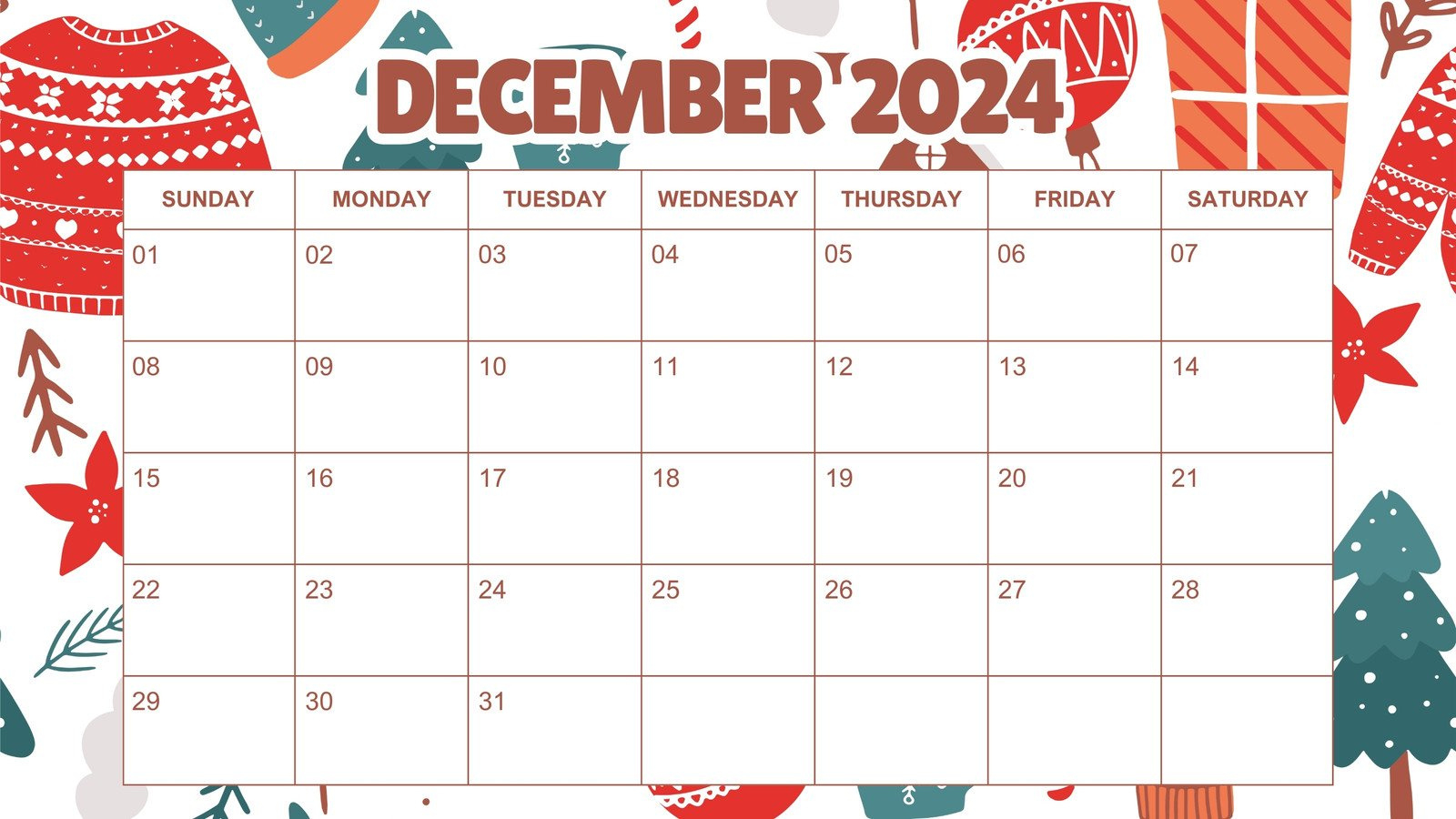 Free Custom Printable Christmas Calendar Templates | Canva within Christmas Schedule Printable